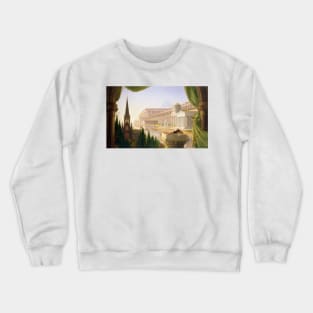 Architect's Dream by Thomas Cole Crewneck Sweatshirt